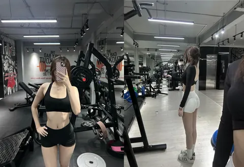 Nàng gymer khỏe khoắn ngồi trên nhún nhảy cực sung – sex Việt